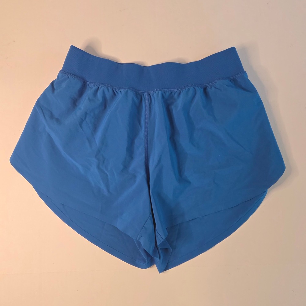 CRZ YOGA Womens Blue Lightweight Running Shorts Dolphin Liner Small